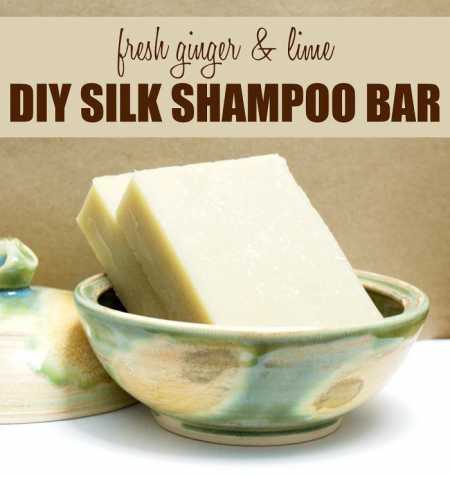 \"ginger-and-lime-homemade-shampoo-bar-soap-recipe-with-silk\"